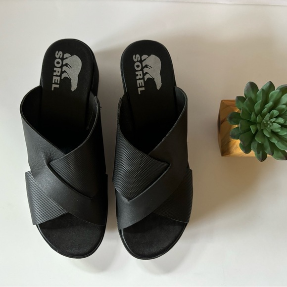 Sorel Women’s Cameron Flatform Mule Sandals 7.5M - Picture 3 of 8